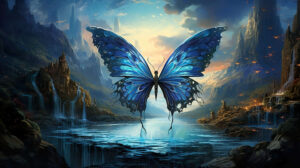 beautiful blue butterfly thumbnail