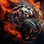 4k Angry Fire Tiger Wallpapers For Free