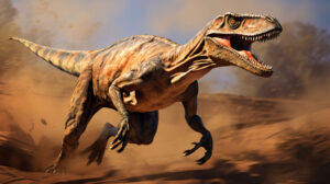 Intense and agile this Velociraptor wallpaper showcases the iconic dinosaur mid stride capturing its dynamic pose and energy