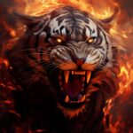 4k Angry Fire Tiger Wallpapers For Free