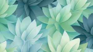 Agave pattern with a gradient backdrop, transitioning from warm to cool tones