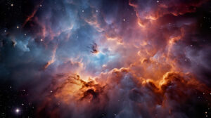Cosmic clouds and radiant star clusters, forming a captivating galaxy mosaic