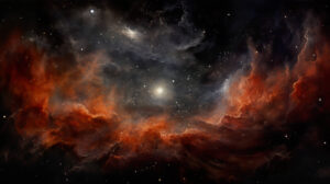 Deep space panorama featuring nebulae and constellations in a cosmic dance
