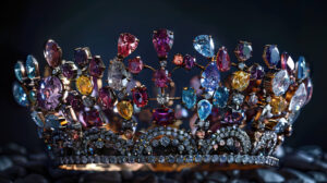 Displaying regal and dazzling crown jewels in a carefully arranged symmetrical pattern is exemplified in Regal Splendor.jpg