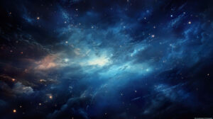 Enchanting and celestial the wallpaper reveals a galaxy adorned with radiant stars casting an enthralling interstellar luminosity