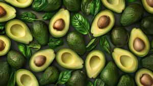 Fresh and vibrant the wallpaper showcases a harmonious blend of avocado and leafy greens