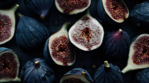 Fresh figs are elegantly arranged in an appetizing composition in FigWallpaper.jpg