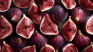 Fresh figs arranged in a symmetrical pattern, adding a touch of elegance to your screen