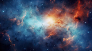 Mesmerizing galaxy mosaic featuring cosmic clouds and radiant star clusters