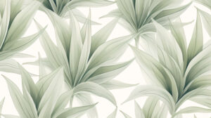 Soothing green tones and a serene modern pattern of minimalist agave make this wallpaper a perfect choice