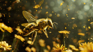 Visually appealing wallpaper combining various bee related elements in an aesthetic bee collage filename bee collage.jpg