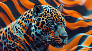 An engaging wallpaper showcasing abstract jaguar patterns in a visually striking composition can be found in the file named dynamically captivating jaguar pattern wallpaper.jpg