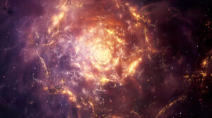 Celestial mandala with intricate patterns, blending cosmic elements into a harmonious design