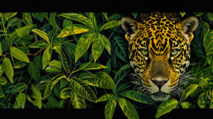 Jungle green provides the background for a visually striking wallpaper featuring a jaguar with a camouflage pattern showcasing its adaptability filename jaguar camouflage lush green jungle.jpg