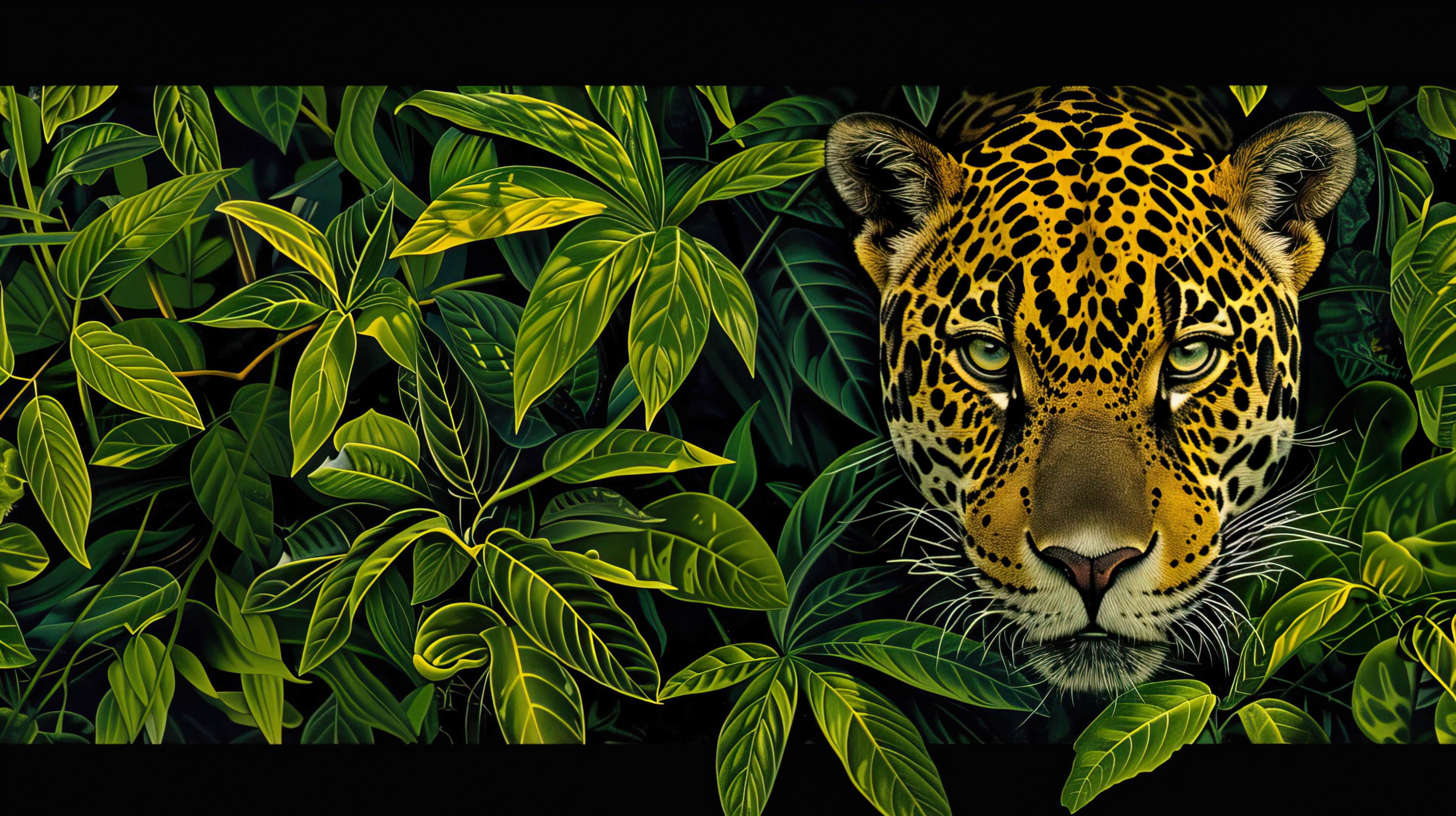 Jungle green provides the background for a visually striking wallpaper featuring a jaguar with a camouflage pattern showcasing its adaptability filename jaguar camouflage lush green jungle.jpg Jungle green provides the background for a visually striking wallpaper featuring a jaguar with a camouflage pattern showcasing its adaptability filename jaguar camouflage lush green jungle.jpg