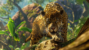 Majestic jaguar embraced by nature displaying power and silence.jpg