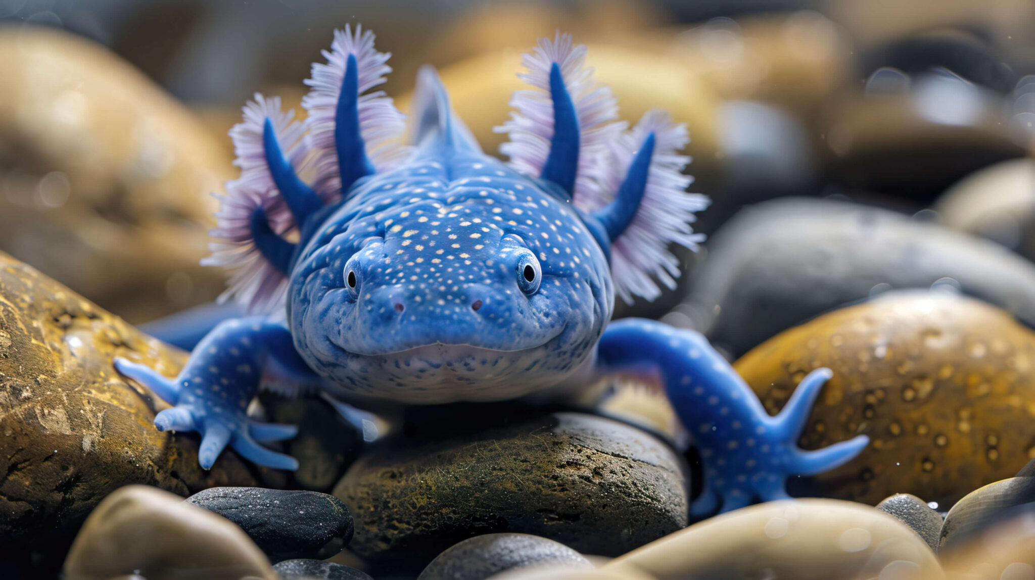 Blue Axolotl Wallpaper, Free, 4k