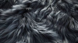 A blend of grey and black fur depicted with intricate details offering a sense of depth and texture in the wallpaper file named as FurInShadesOfGreyAndBlack.jpg