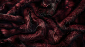 Luxurious wallpaper featuring mink fur in vibrant colors exuding an air of refinement and class