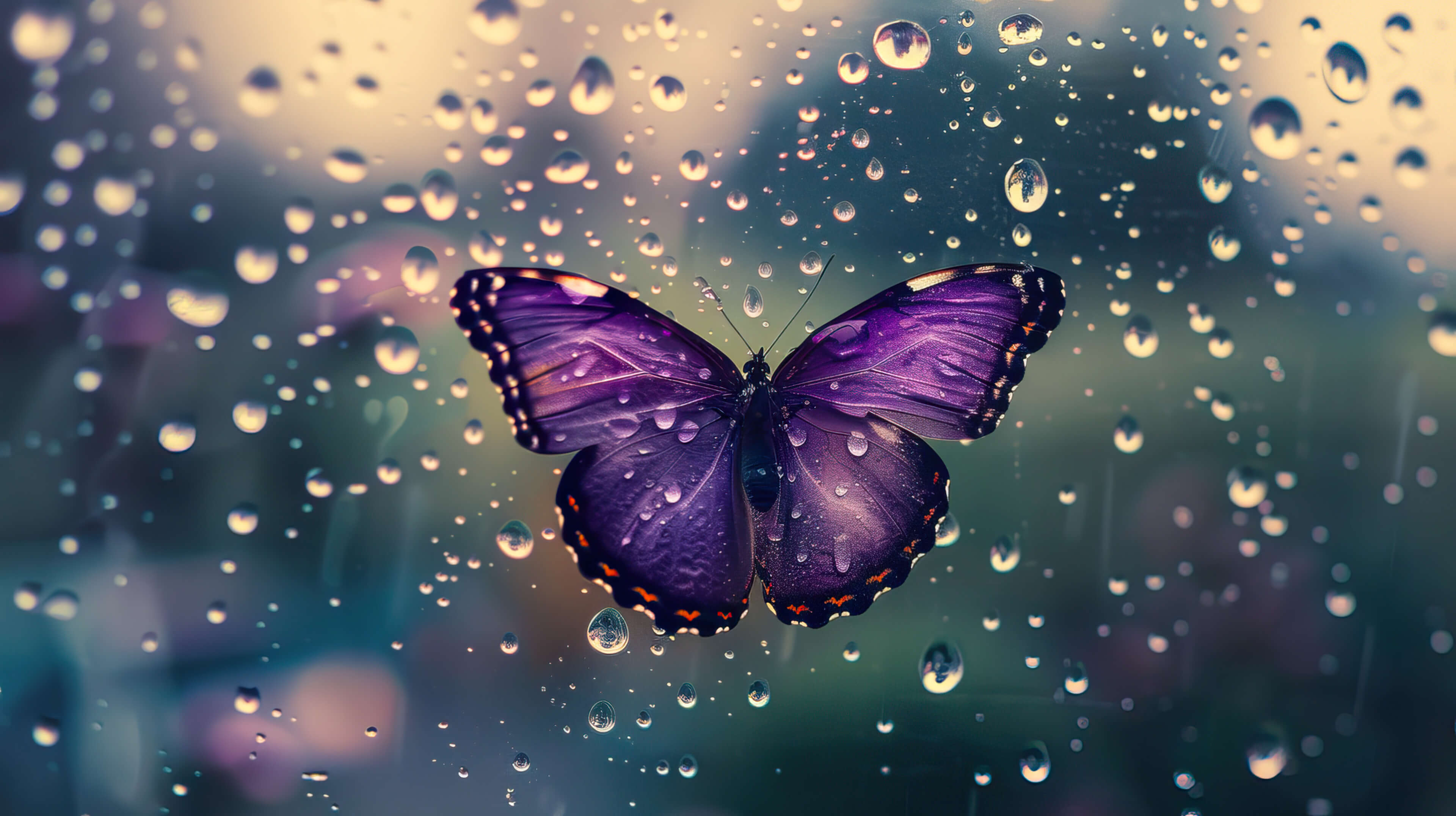 Purple Butterfly Wallpaper Free 4k